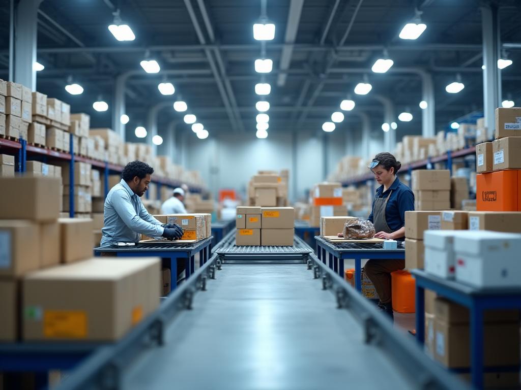 Reverse logistics and returns processing center